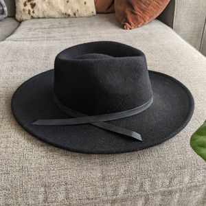 Black Wool Hat